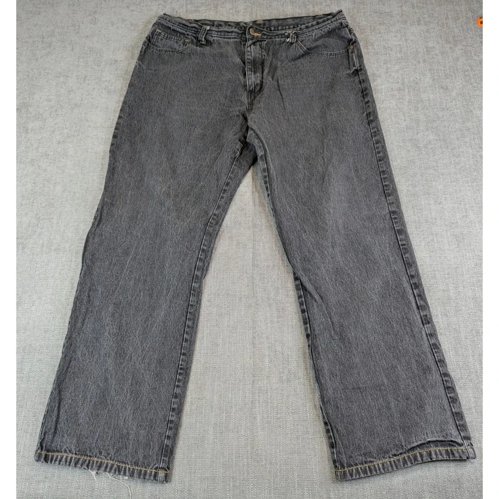 Karl Kani Gold Jeans Mens 38x34 (36X31) Distressed Baggy Loose Denim Y2K Hip Hop